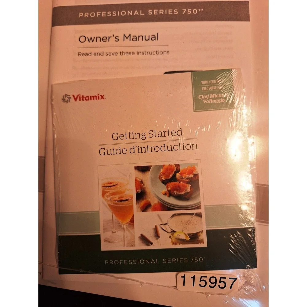 Vitamix G-Series Introduction to High Performance Blending Owners Man & CD New